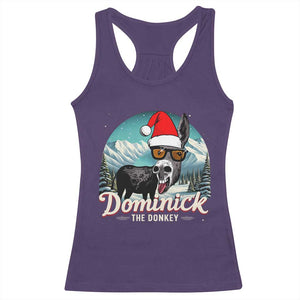 Christmas Italian Donkey Racerback Tank Top Funny Domick The Donkey Holiday Xmas TS11 Purple Print Your Wear