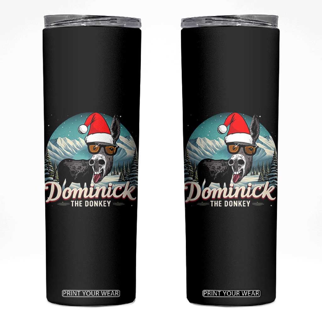 Christmas Italian Donkey Skinny Tumbler Funny Domick The Donkey Holiday Xmas TS11 Black Print Your Wear