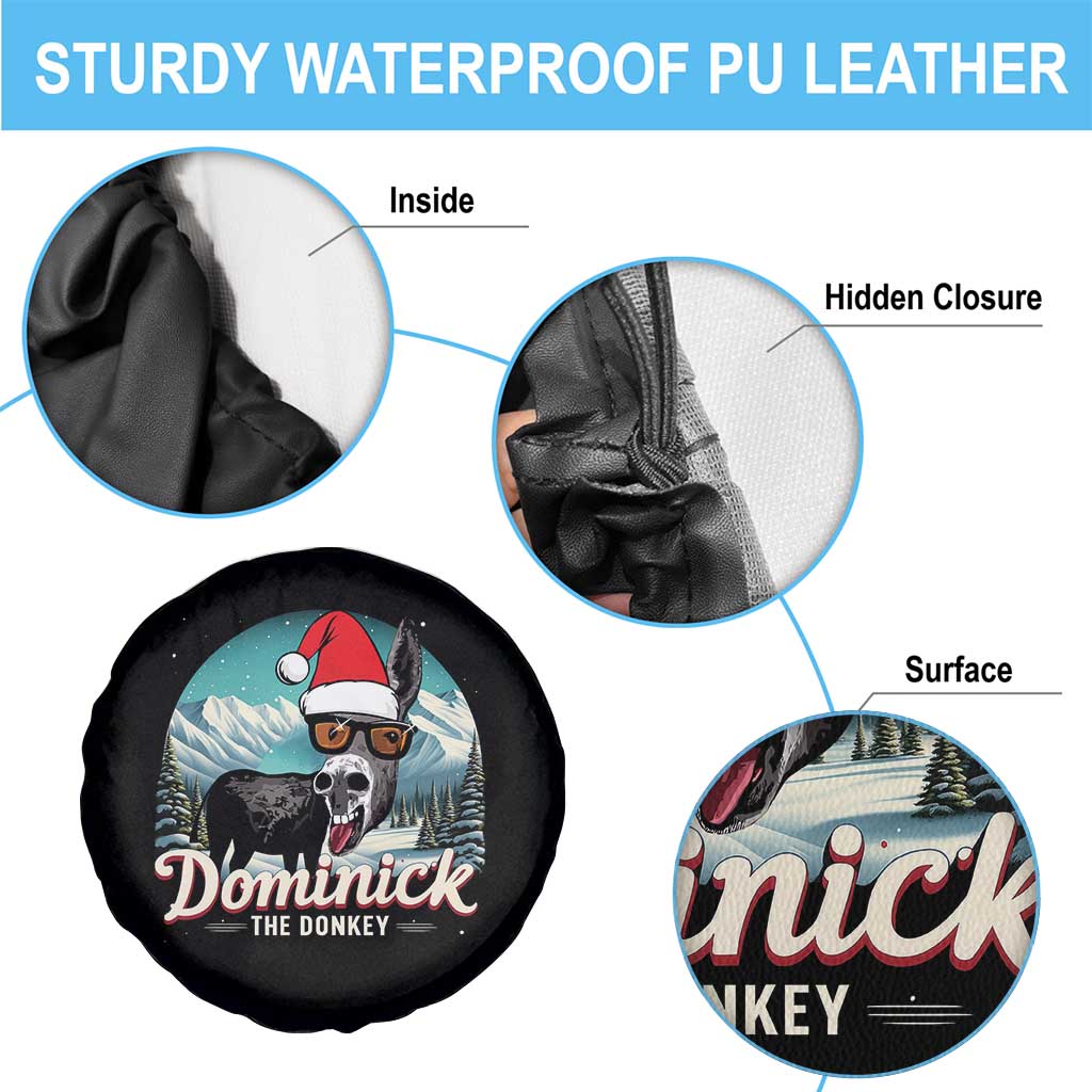 Christmas Italian Donkey Spare Tire Cover Funny Domick The Donkey Holiday Xmas TS11 Print Your Wear