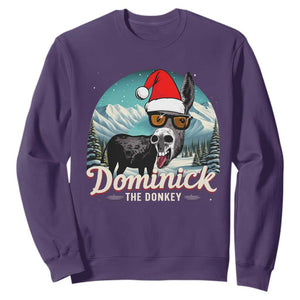 Christmas Italian Donkey Sweatshirt Funny Domick The Donkey Holiday Xmas TS11 Purple Print Your Wear