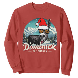 Christmas Italian Donkey Sweatshirt Funny Domick The Donkey Holiday Xmas TS11 Red Print Your Wear