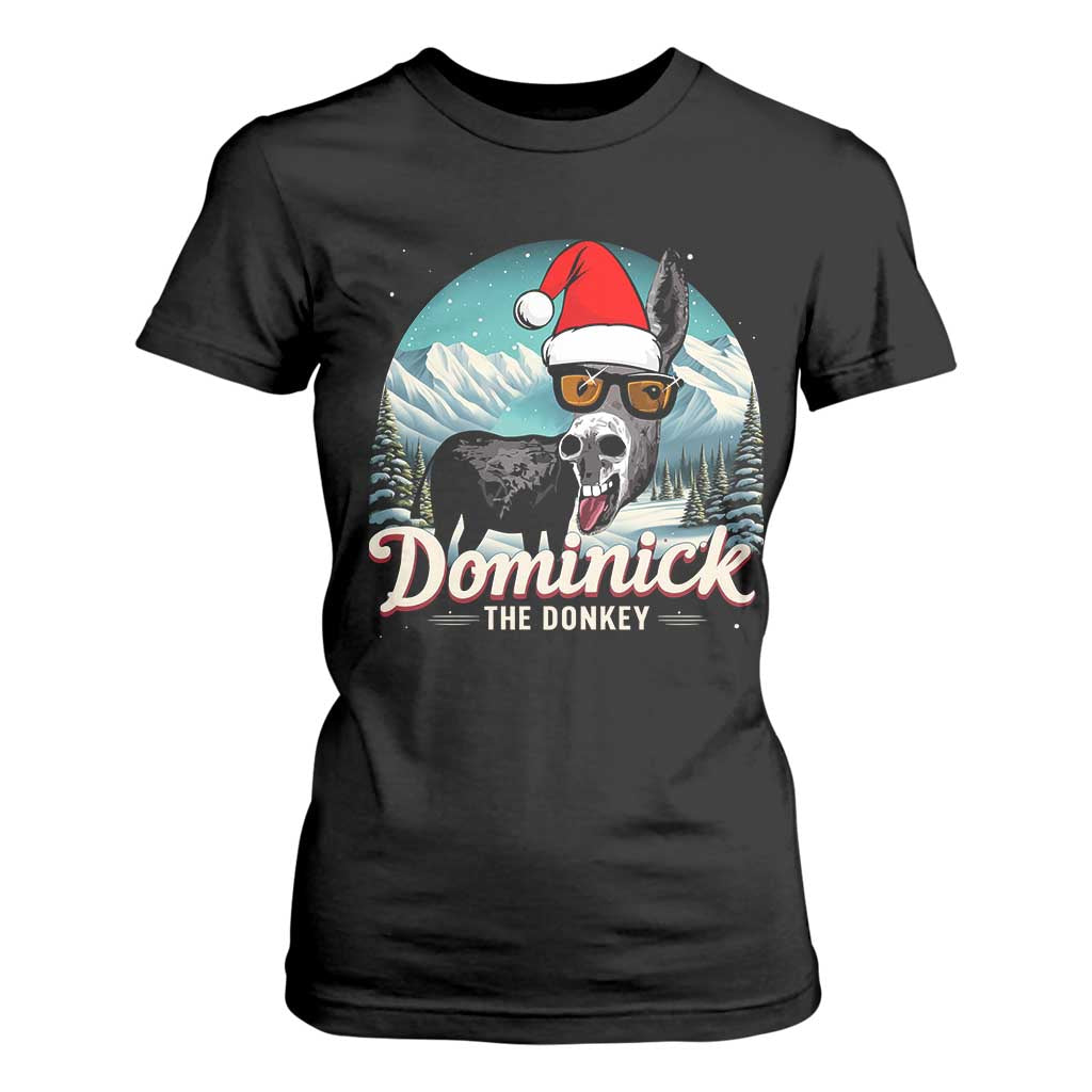 Christmas Italian Donkey T Shirt For Women Funny Domick The Donkey Holiday Xmas TS11 Black Print Your Wear