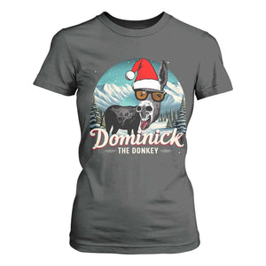 Christmas Italian Donkey T Shirt For Women Funny Domick The Donkey Holiday Xmas TS11 Dark Heather Print Your Wear
