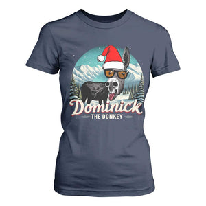 Christmas Italian Donkey T Shirt For Women Funny Domick The Donkey Holiday Xmas TS11 Navy Print Your Wear