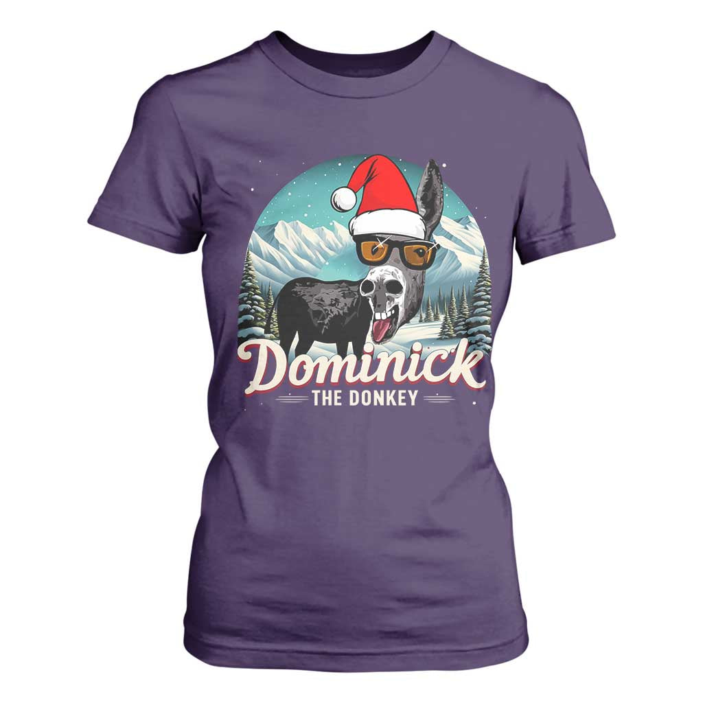 Christmas Italian Donkey T Shirt For Women Funny Domick The Donkey Holiday Xmas TS11 Purple Print Your Wear