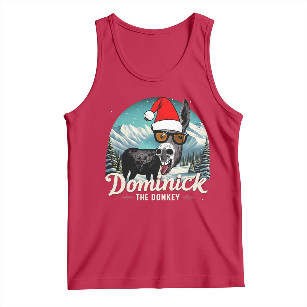 Christmas Italian Donkey Tank Top Funny Domick The Donkey Holiday Xmas TS11 Red Print Your Wear
