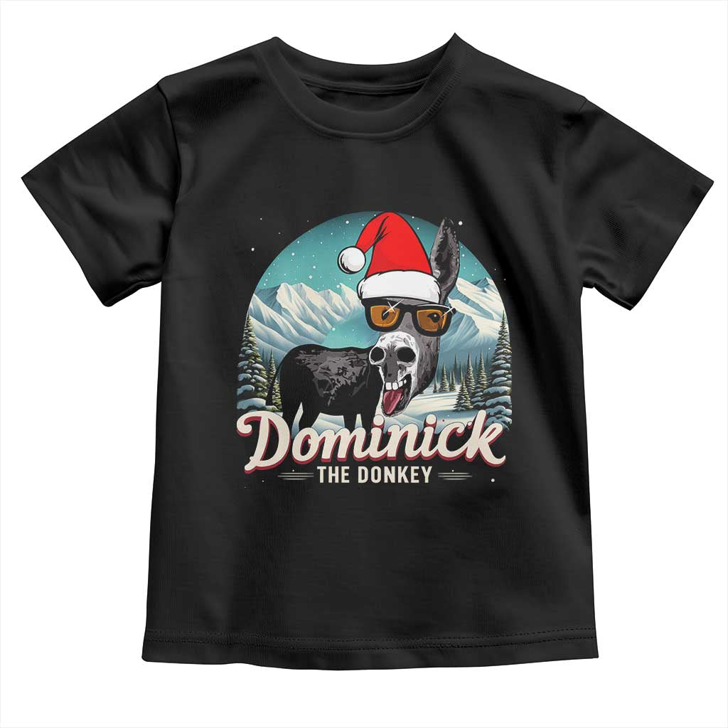 Christmas Italian Donkey Toddler T Shirt Funny Domick The Donkey Holiday Xmas TS11 Black Print Your Wear