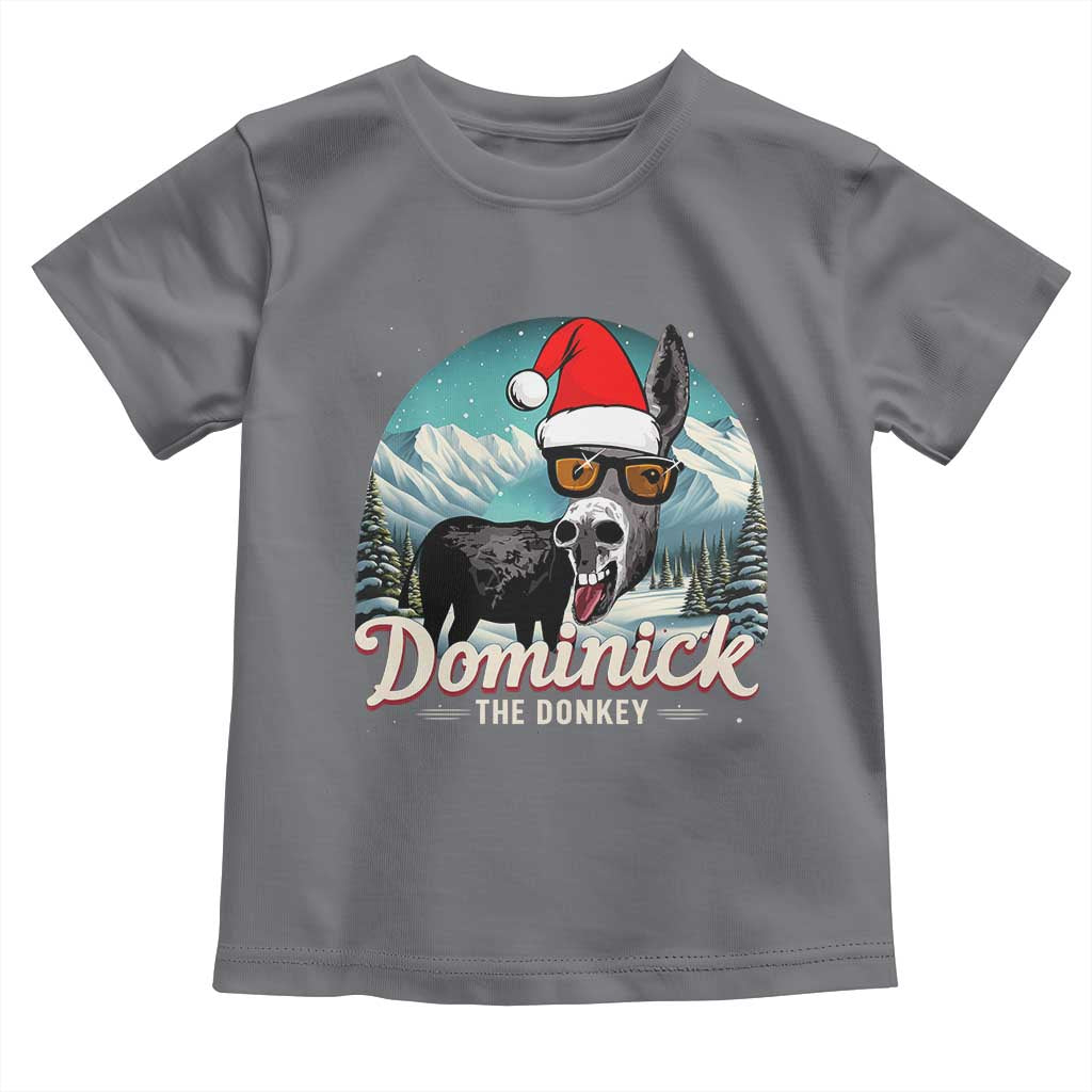 Christmas Italian Donkey Toddler T Shirt Funny Domick The Donkey Holiday Xmas TS11 Charcoal Print Your Wear