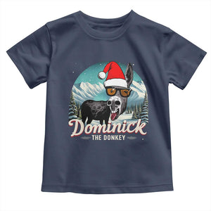 Christmas Italian Donkey Toddler T Shirt Funny Domick The Donkey Holiday Xmas TS11 Navy Print Your Wear