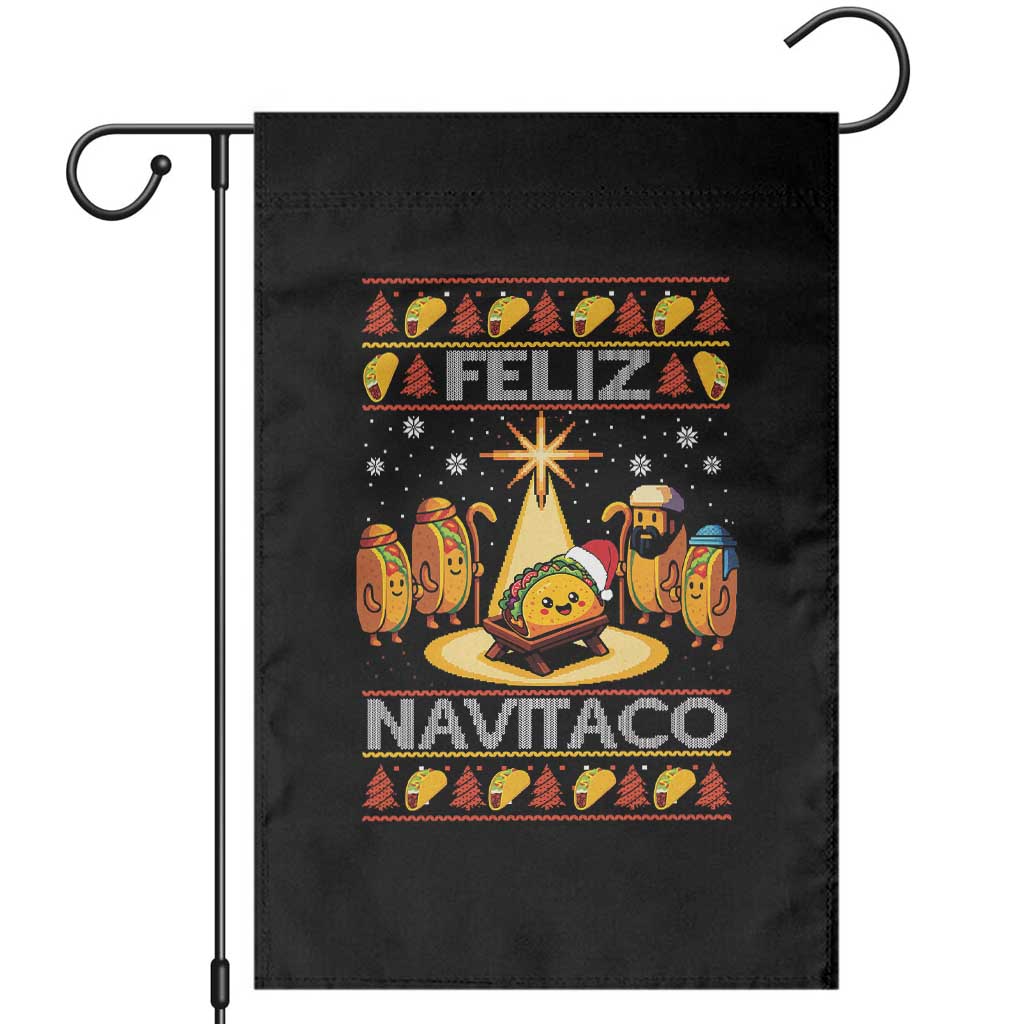Funny Tacos Christmas Nativity Scene Garden Flag Feliz Navitaco Mexican Food TS11 Black Print Your Wear
