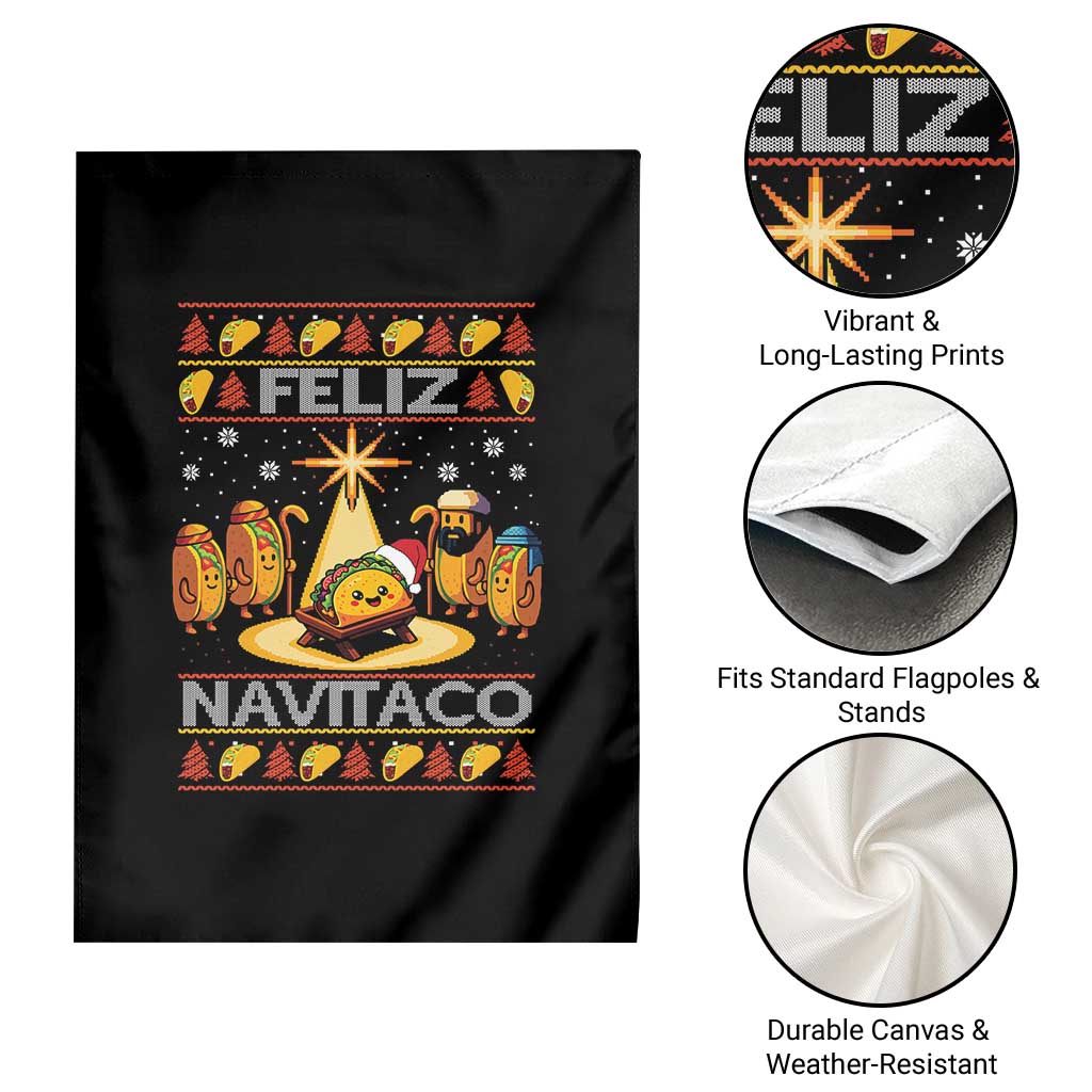 Funny Tacos Christmas Nativity Scene Garden Flag Feliz Navitaco Mexican Food TS11 Print Your Wear