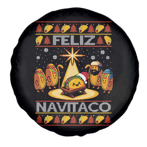 Funny Tacos Christmas Nativity Scene Spare Tire Cover Feliz Navitaco Mexican Food TS11 Print Your Wear