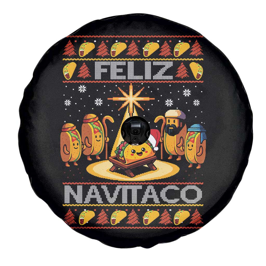 Funny Tacos Christmas Nativity Scene Spare Tire Cover Feliz Navitaco Mexican Food TS11 Print Your Wear