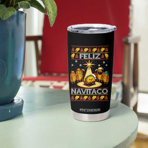 Funny Tacos Christmas Nativity Scene Tumbler Cup Feliz Navitaco Mexican Food TS11 Print Your Wear