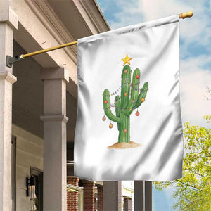 Funny Cactus Christmas Xmas Trees Lights Santa Hat Cactus Lovers Garden Flag TS11 Print Your Wear