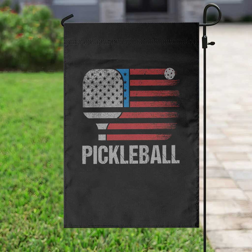 Pickleball Lover Vintage American Flag Garden Flag 4th of July TS11 Print Your Wear