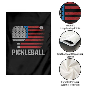 Pickleball Lover Vintage American Flag Garden Flag 4th of July TS11 Print Your Wear