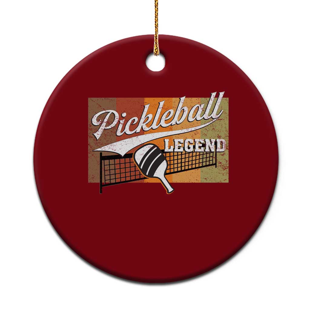 Funny Pickleball Legend Ceramic Ornament Pickleball Player Retro Sport Lover TS11 1pc Red Print Your Wear