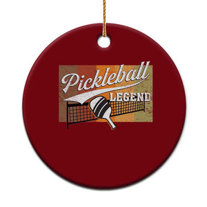 Funny Pickleball Legend Ceramic Ornament Pickleball Player Retro Sport Lover TS11 1pc Red Print Your Wear
