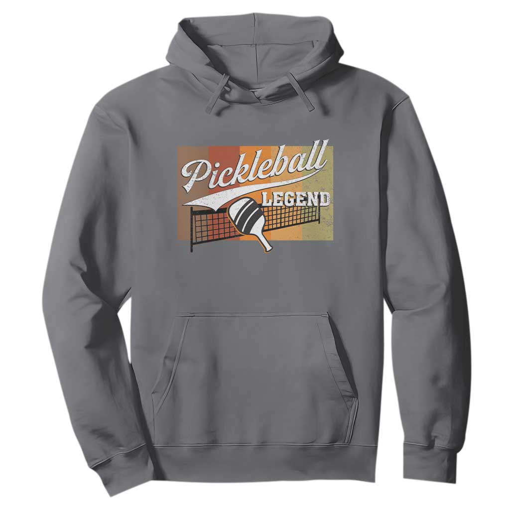 Funny Pickleball Legend Hoodie Pickleball Player Retro Sport Lover TS11 Charcoal Print Your Wear