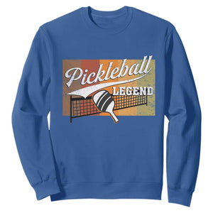 Funny Pickleball Legend Sweatshirt Pickleball Player Retro Sport Lover TS11 Royal Blue Print Your Wear