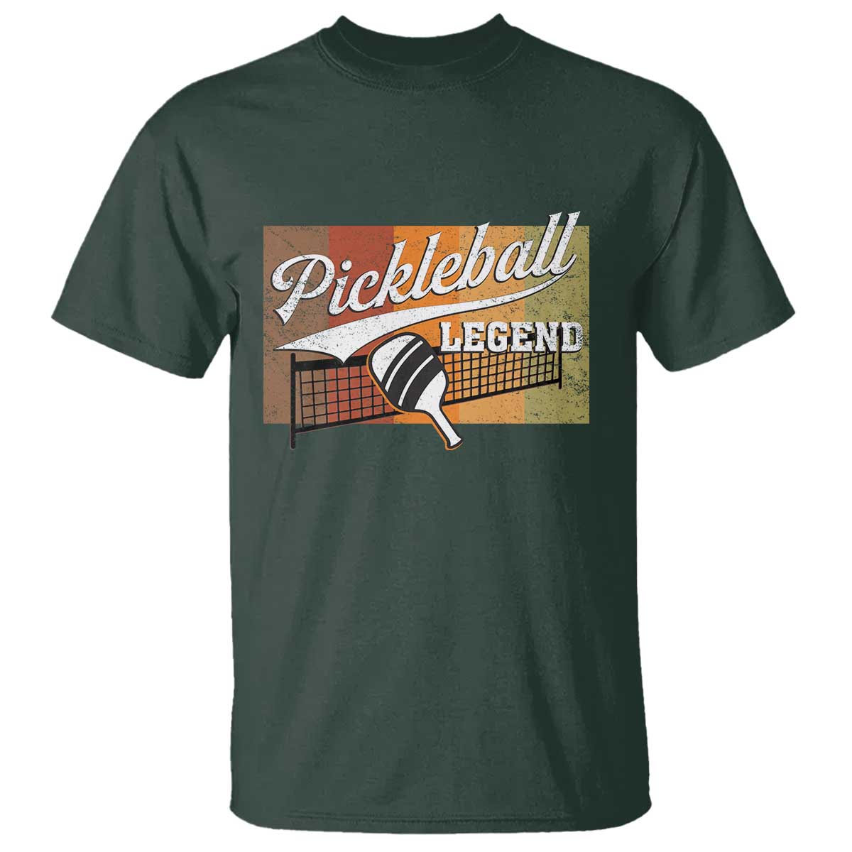Funny Pickleball Legend T Shirt Pickleball Player Retro Sport Lover TS11 Dark Forest Green Print Your Wear