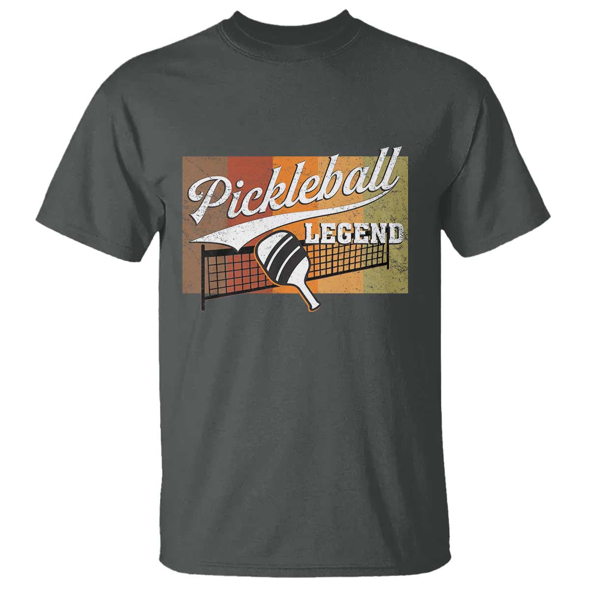 Funny Pickleball Legend T Shirt Pickleball Player Retro Sport Lover TS11 Dark Heather Print Your Wear