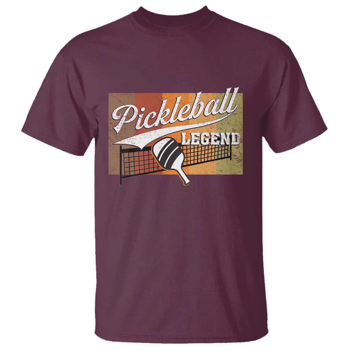 Funny Pickleball Legend T Shirt Pickleball Player Retro Sport Lover TS11 Maroon Print Your Wear