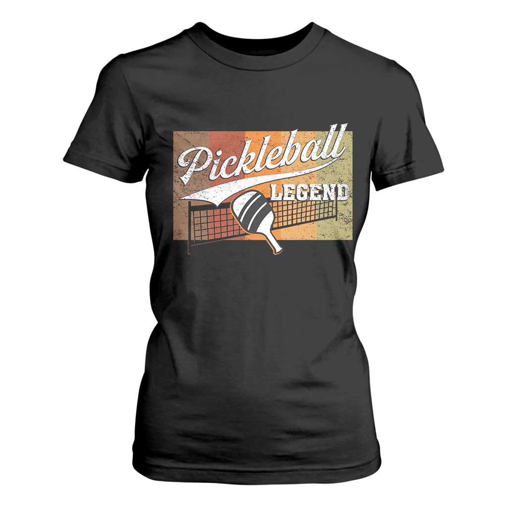 Funny Pickleball Legend T Shirt For Women Pickleball Player Retro Sport Lover TS11 Black Print Your Wear