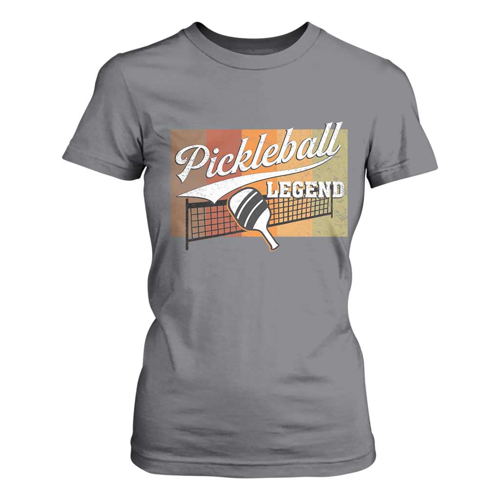 Funny Pickleball Legend T Shirt For Women Pickleball Player Retro Sport Lover TS11 Charcoal Print Your Wear