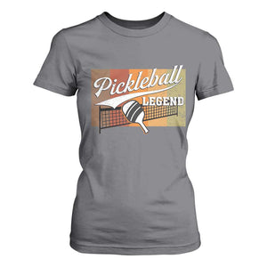Funny Pickleball Legend T Shirt For Women Pickleball Player Retro Sport Lover TS11 Charcoal Print Your Wear