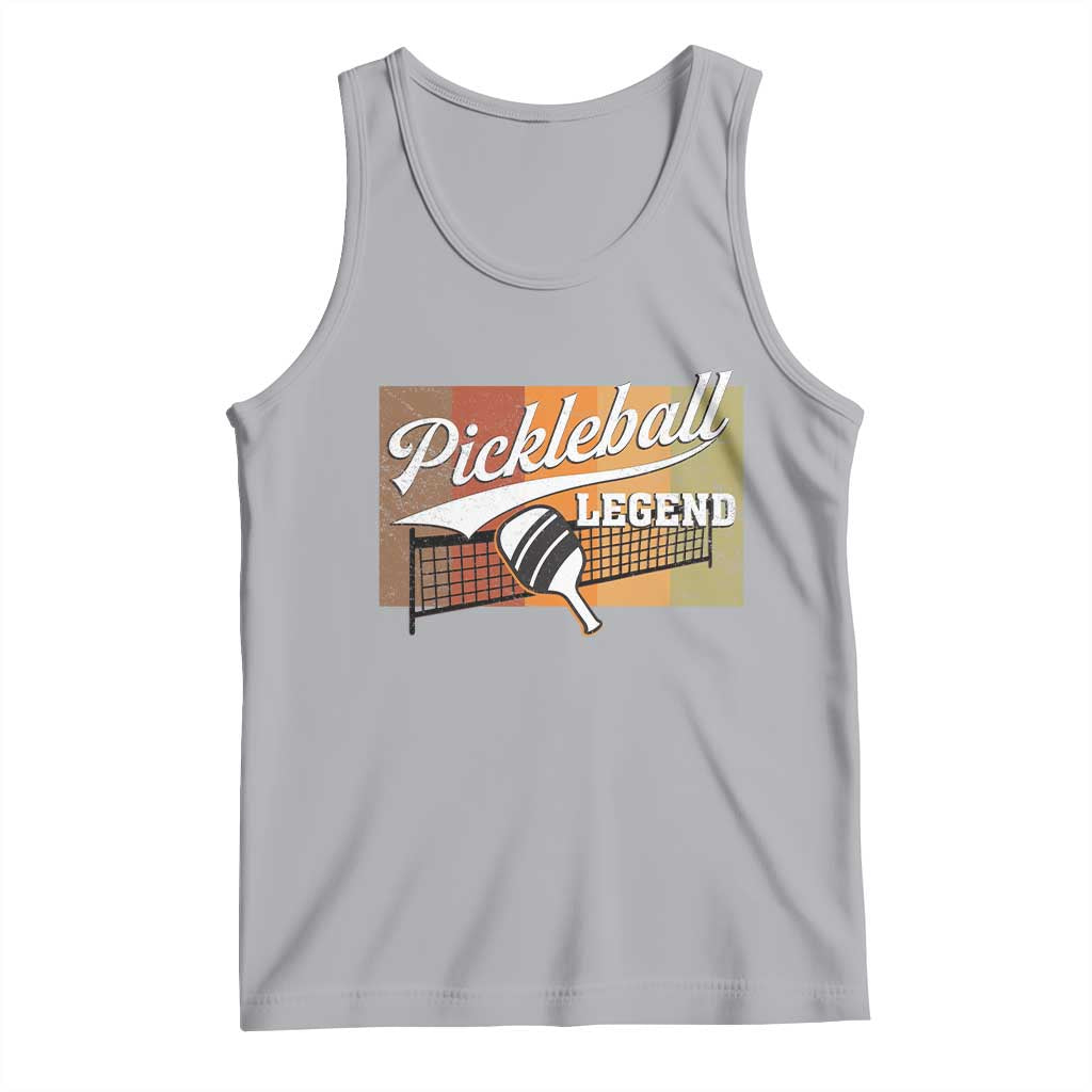 Funny Pickleball Legend Tank Top Pickleball Player Retro Sport Lover TS11 Athletic Heather Print Your Wear