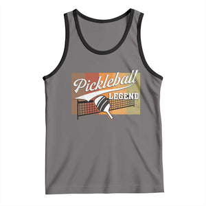 Funny Pickleball Legend Tank Top Pickleball Player Retro Sport Lover TS11 Deep Heather Black Print Your Wear