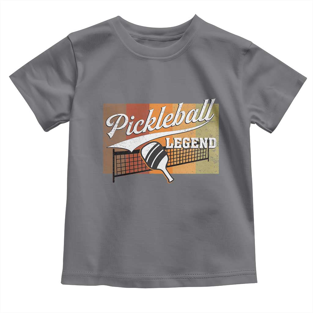 Funny Pickleball Legend Toddler T Shirt Pickleball Player Retro Sport Lover TS11 Charcoal Print Your Wear