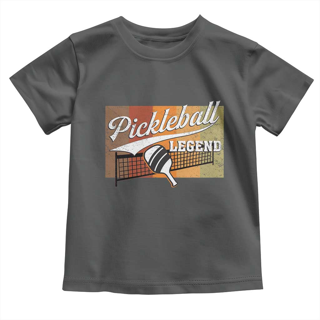 Funny Pickleball Legend Toddler T Shirt Pickleball Player Retro Sport Lover TS11 Dark Heather Print Your Wear
