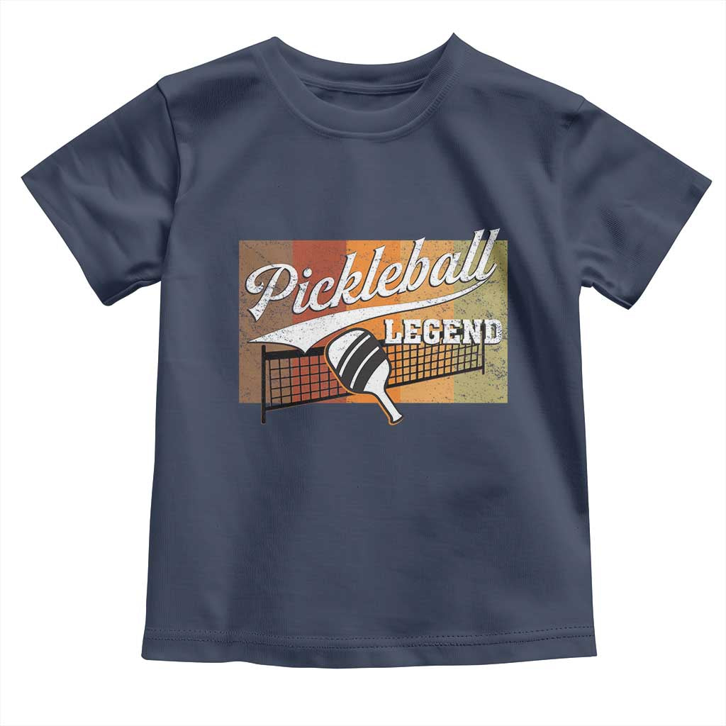 Funny Pickleball Legend Toddler T Shirt Pickleball Player Retro Sport Lover TS11 Navy Print Your Wear