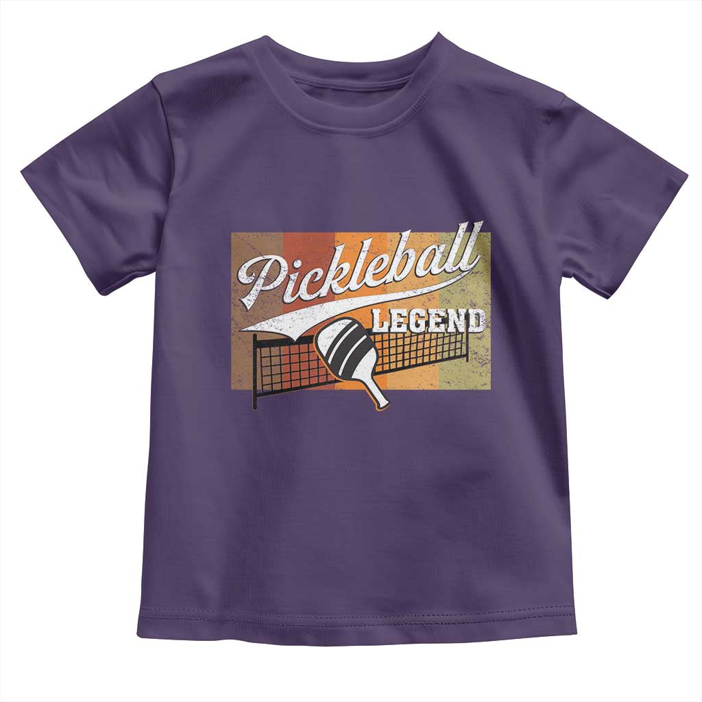 Funny Pickleball Legend Toddler T Shirt Pickleball Player Retro Sport Lover TS11 Purple Print Your Wear