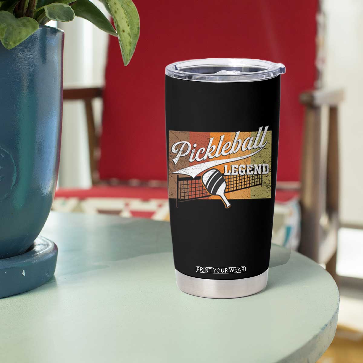 Funny Pickleball Legend Tumbler Cup Pickleball Player Retro Sport Lover TS11 Print Your Wear