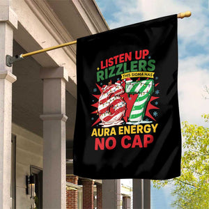 Funny Christmas 67 Meme Garden Flag Listen Up Rizzlers This Sigma Has 67 Aura Energy No Cap TS11 Print Your Wear