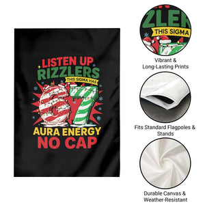 Funny Christmas 67 Meme Garden Flag Listen Up Rizzlers This Sigma Has 67 Aura Energy No Cap TS11 Print Your Wear