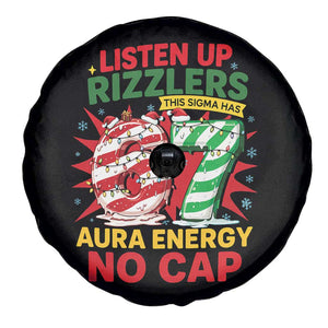 Funny Christmas 67 Meme Spare Tire Cover Listen Up Rizzlers This Sigma Has 67 Aura Energy No Cap TS11 Print Your Wear