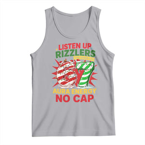 Funny Christmas 67 Meme Tank Top Listen Up Rizzlers This Sigma Has 67 Aura Energy No Cap TS11 Athletic Heather Print Your Wear