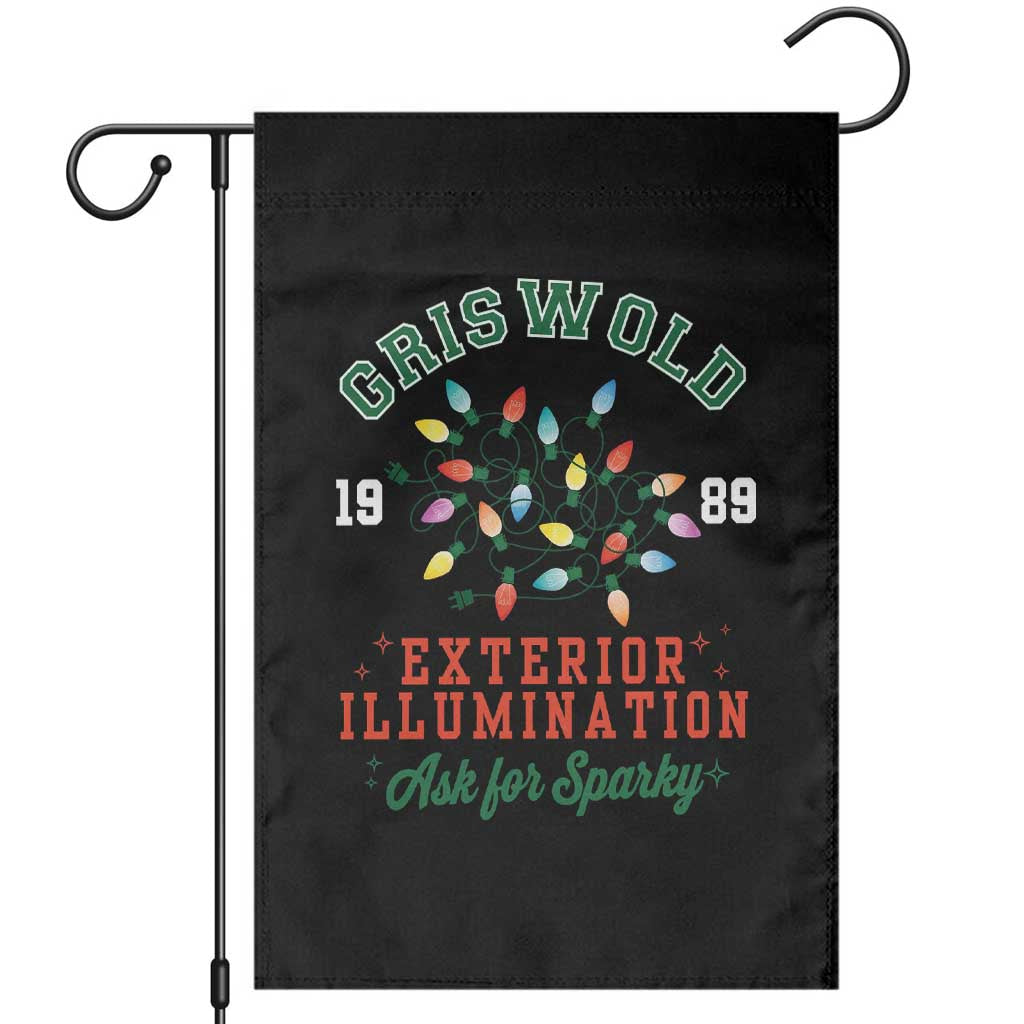 Funny Christmas Griswold Exterior Illumination Garden Flag Ask For Sparky Xmas Movie TS11 Black Print Your Wear