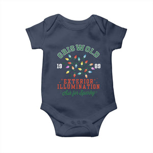 Funny Christmas Griswold Exterior Illumination Baby Onesie Ask For Sparky Xmas Movie TS11 Navy Print Your Wear