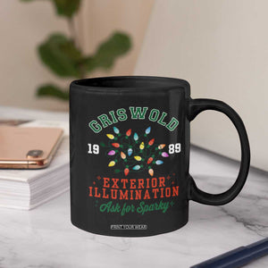 Funny Christmas Griswold Exterior Illumination Coffee Mug Ask For Sparky Xmas Movie TS11 Print Your Wear