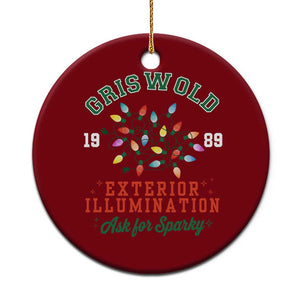 Funny Christmas Griswold Exterior Illumination Ceramic Ornament Ask For Sparky Xmas Movie TS11 1pc Red Print Your Wear