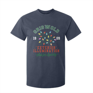 Funny Christmas Griswold Exterior Illumination T Shirt For Kid Ask For Sparky Xmas Movie TS11 Navy Print Your Wear