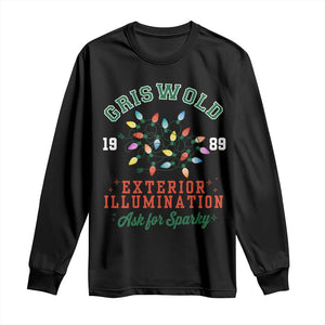 Funny Christmas Griswold Exterior Illumination Long Sleeve Shirt Ask For Sparky Xmas Movie TS11 Black Print Your Wear
