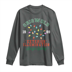 Funny Christmas Griswold Exterior Illumination Long Sleeve Shirt Ask For Sparky Xmas Movie TS11 Dark Heather Print Your Wear