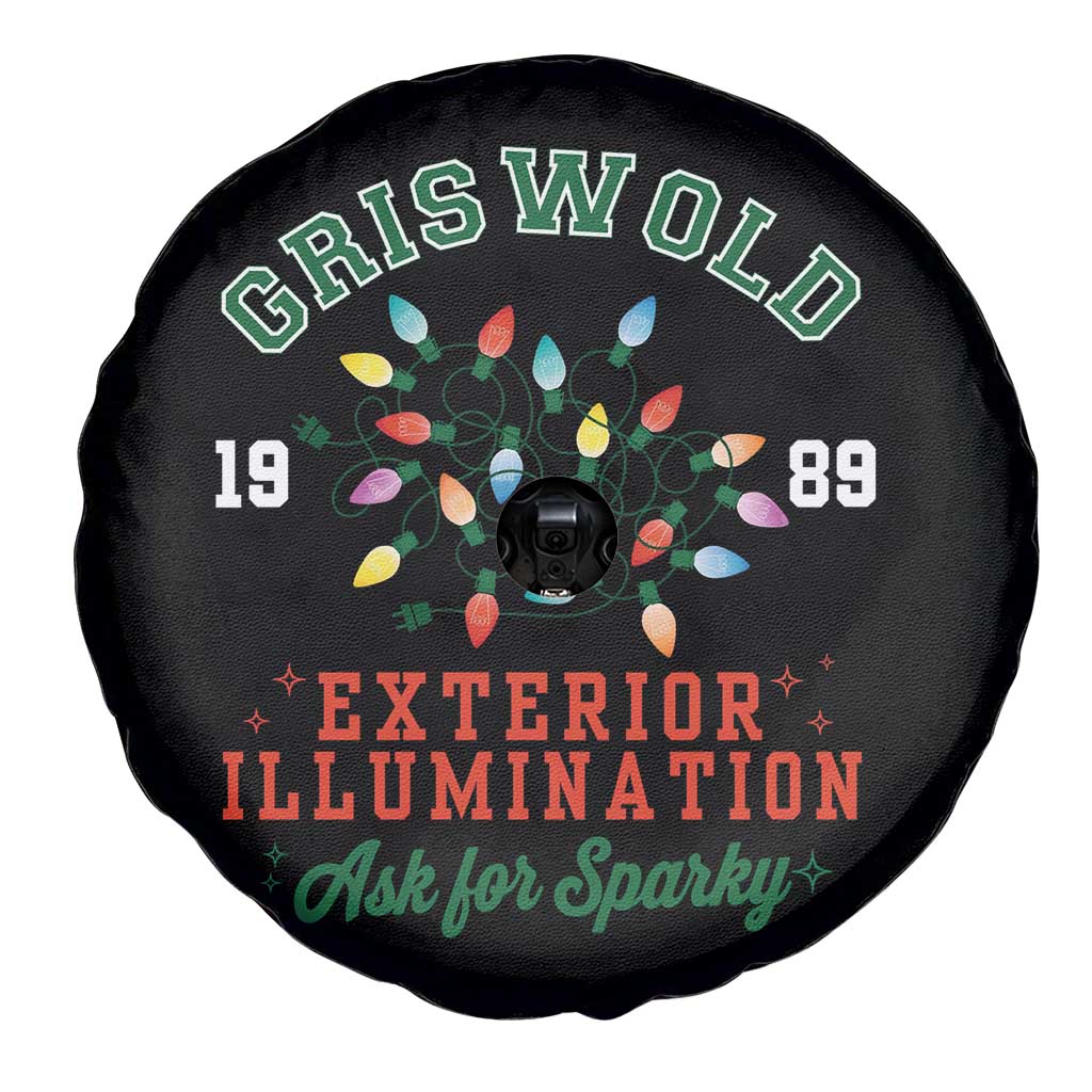 Funny Christmas Griswold Exterior Illumination Spare Tire Cover Ask For Sparky Xmas Movie TS11 Print Your Wear